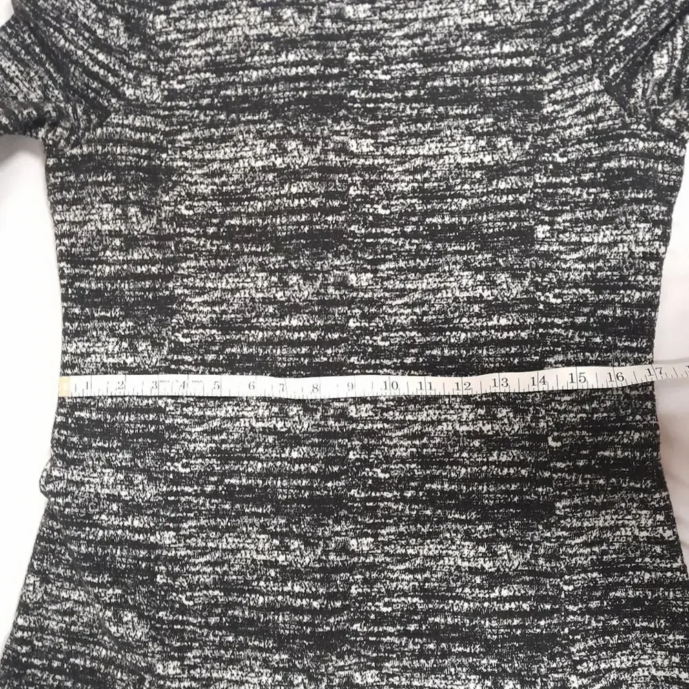 Banana Republic Black White Stretch Dress Women 12 Classic Corpcore Business - Picture 5 of 7
